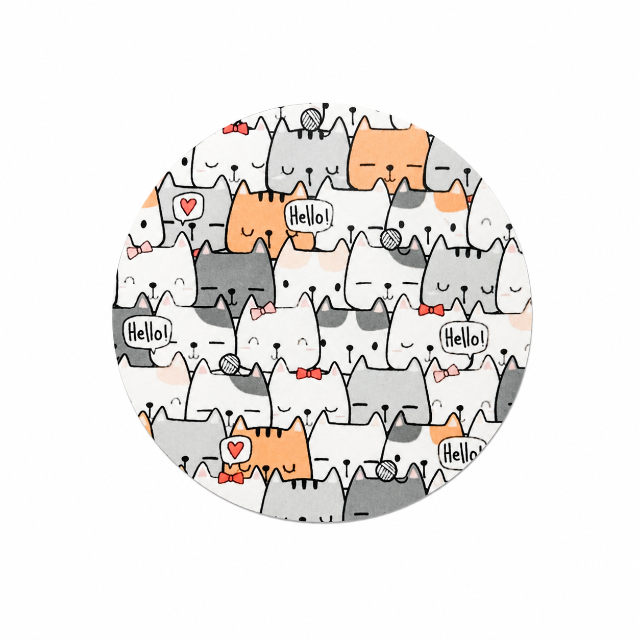 Hello! Cats | Hard Board Add-On - BadgeSmith