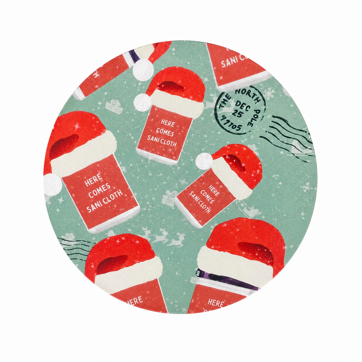 Here Comes Sani Cloth | Hard Board Add-On - BadgeSmith