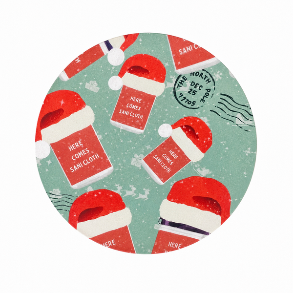 Here Comes Sani Cloth | Hard Board Add-On - BadgeSmith