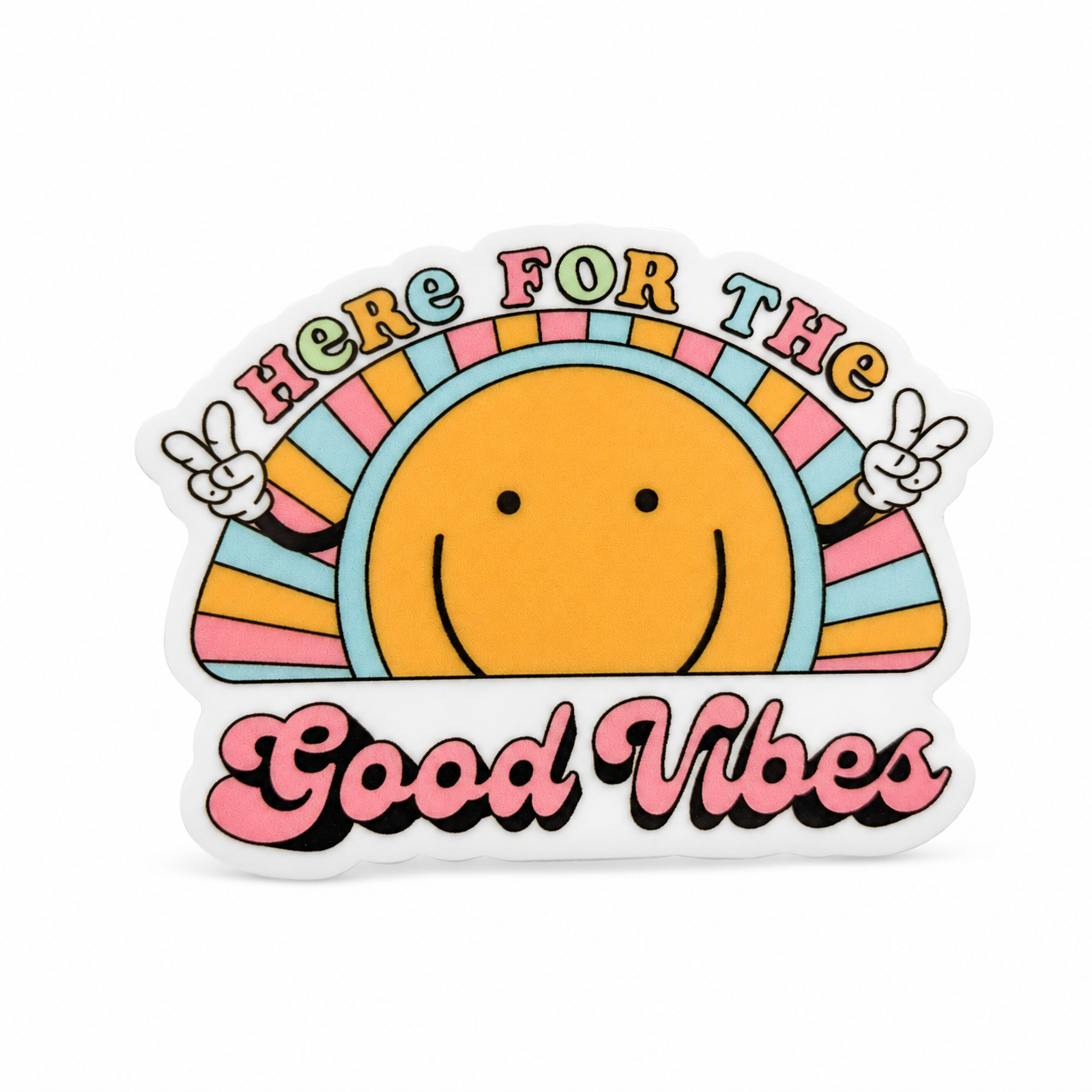 Here for the Good Vibes | Plastic Add-On - BadgeSmith