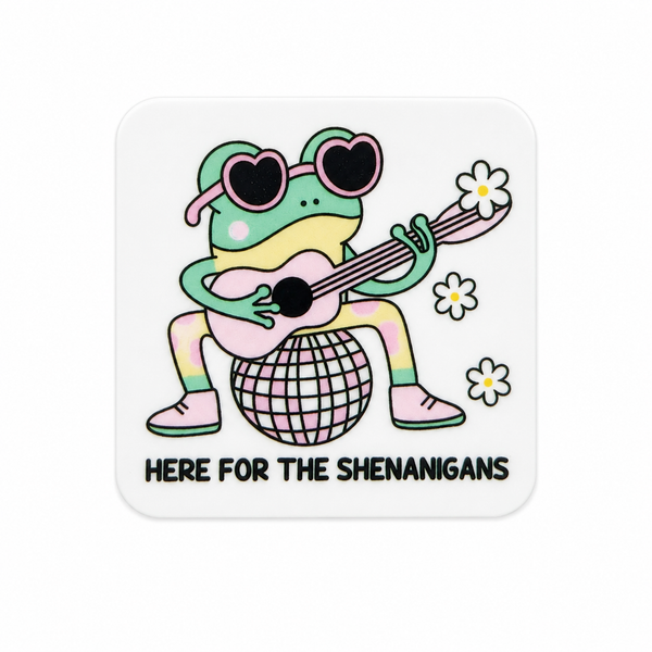 Here for the Shenanigans | Plastic Add-On - BadgeSmith
