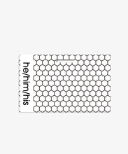 Load image into Gallery viewer, Hexagon Pronouns Badge Buddy - BadgeSmith
