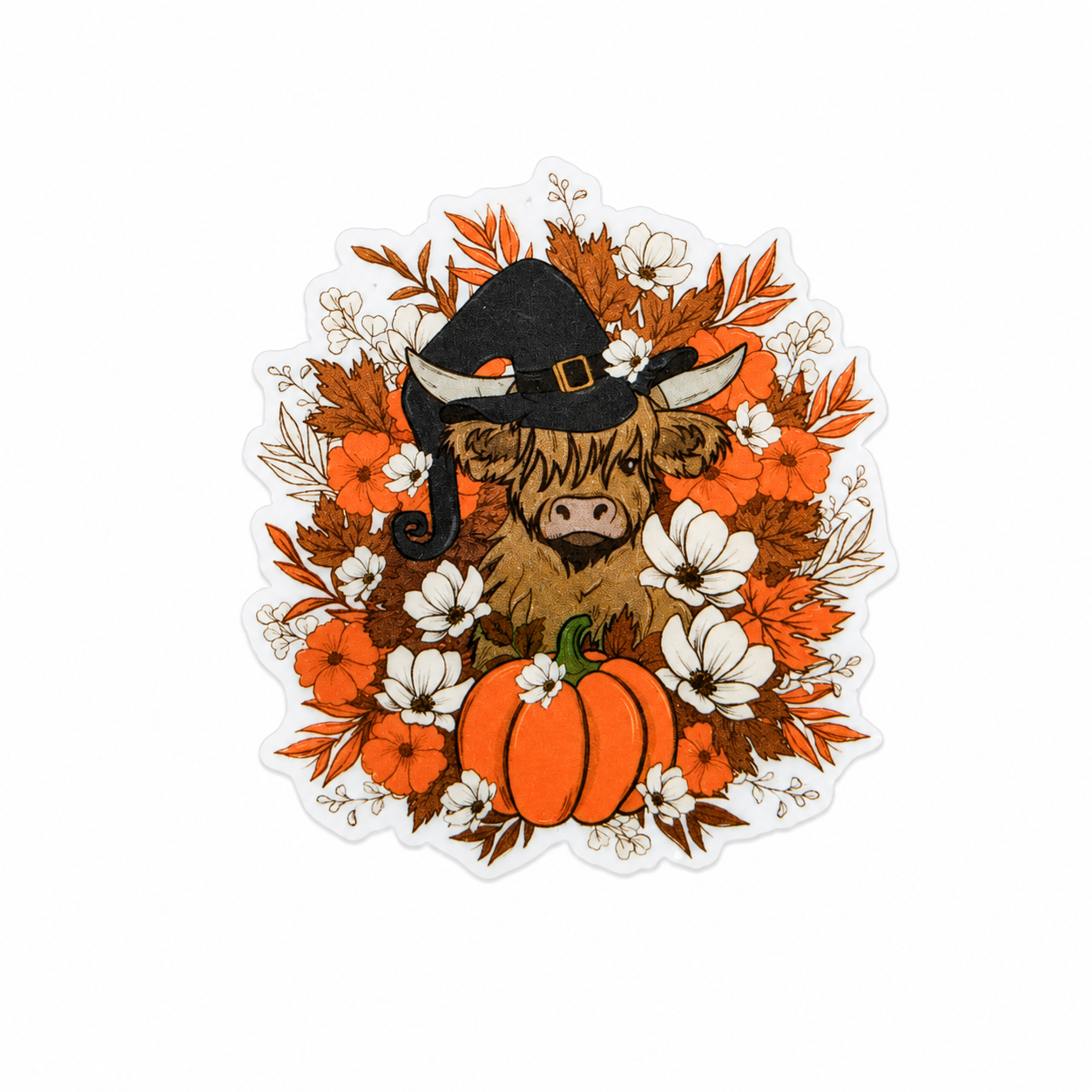 Highland Cow Halloween | Plastic Add-On - BadgeSmith