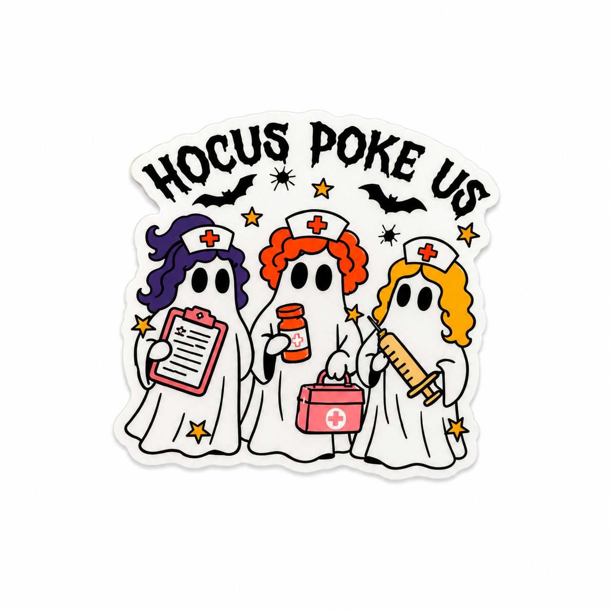 Ghost Nurse | Plastic Add-On - BadgeSmith