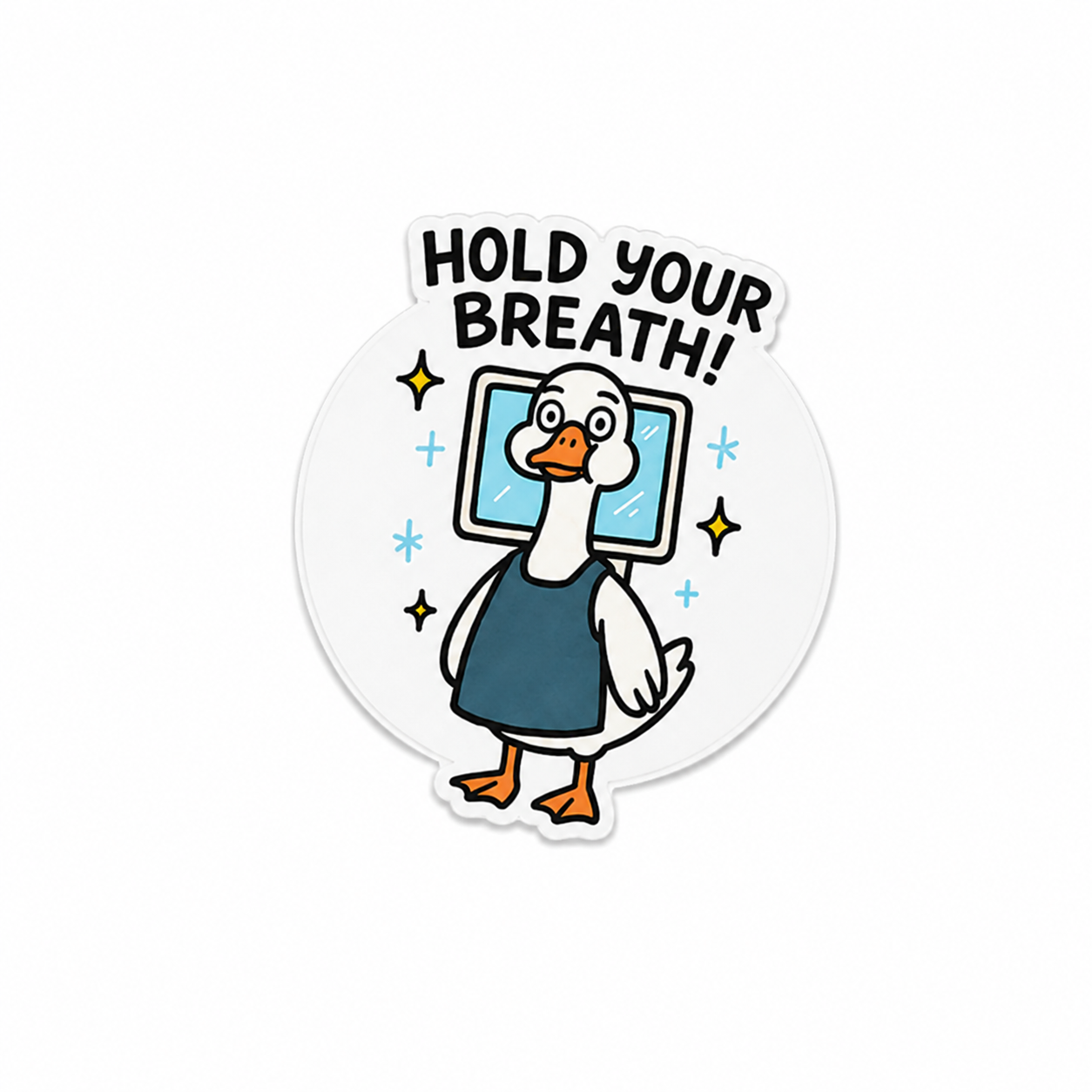 Hold Your Breath | Plastic Add-On - BadgeSmith