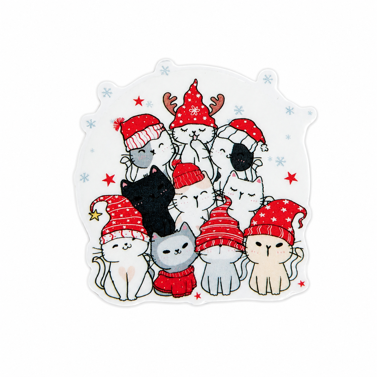 Holiday Cat Crew | Plastic Add-On - BadgeSmith