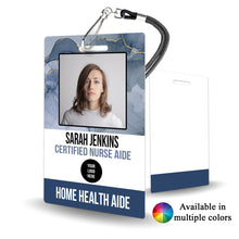 Load image into Gallery viewer, Home Health Aide Badge - Personalized ID for Caregivers - BadgeSmith
