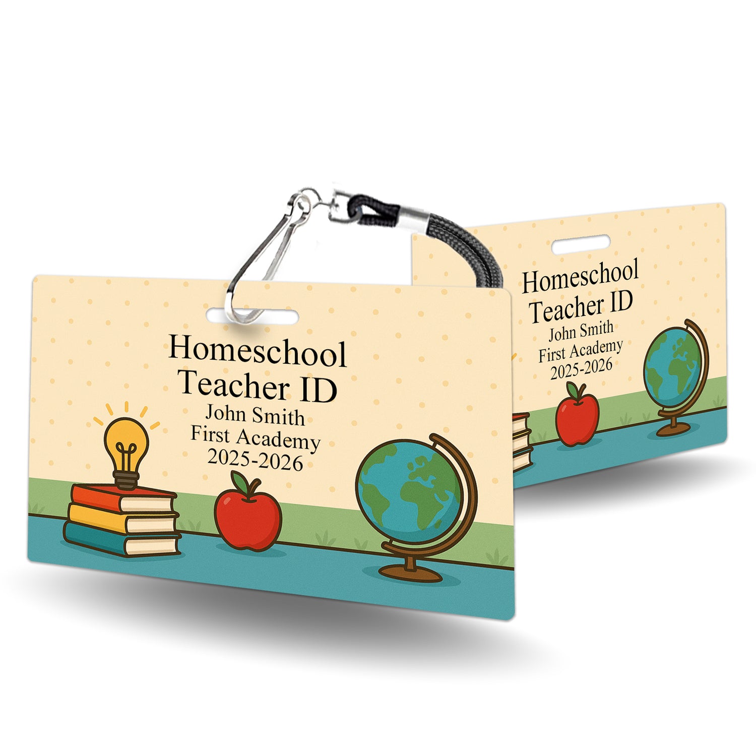 Homeschool Teacher ID Card Books - BadgeSmith
