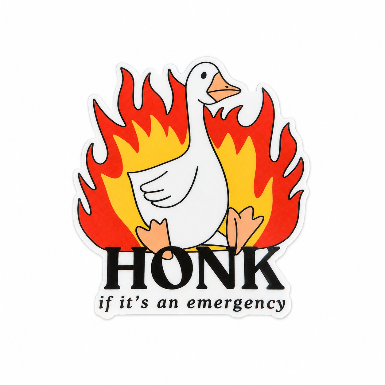 HONK if it's an emergency | Plastic Add-On - BadgeSmith