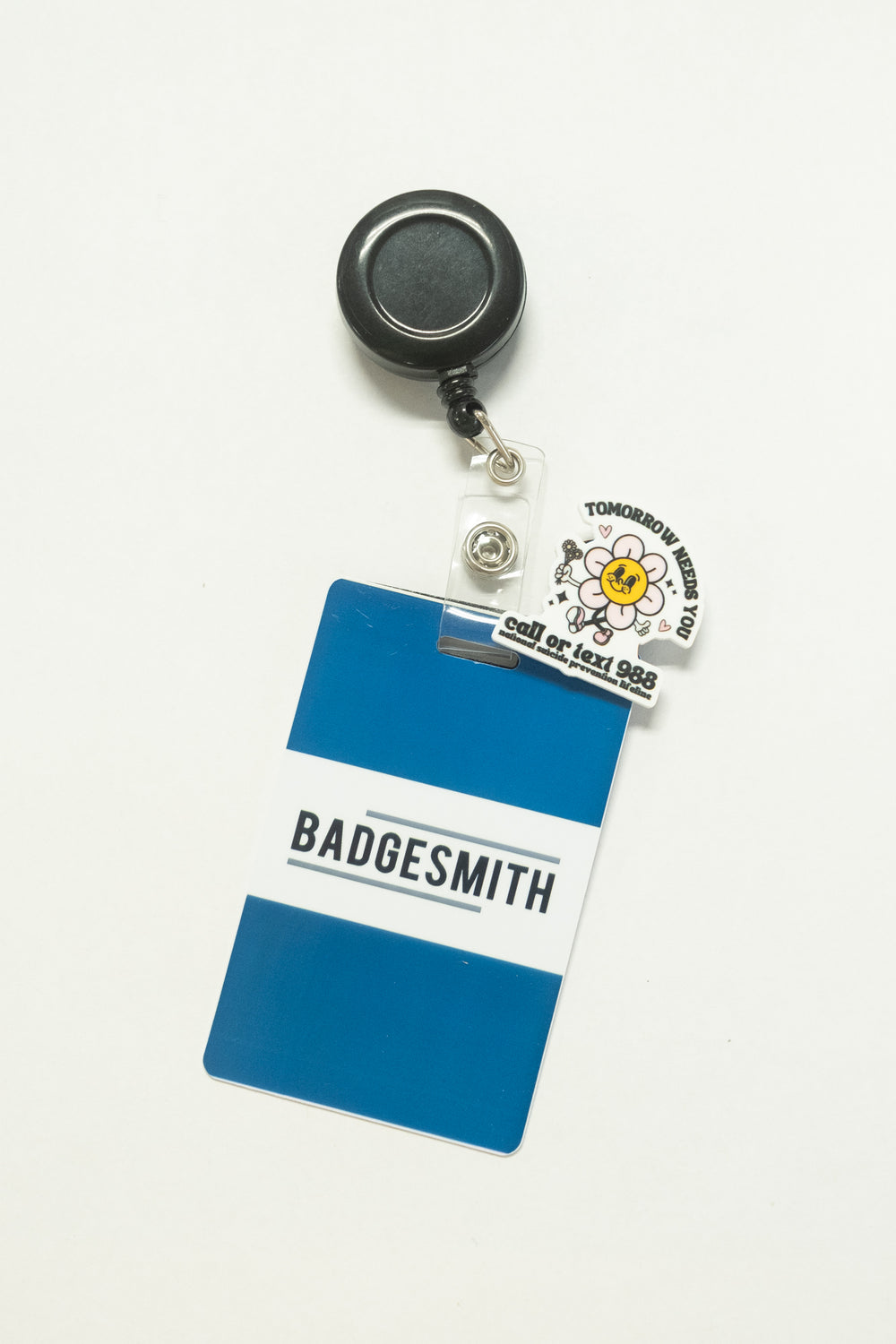 “Tomorrow Needs You” Flower Badge Charm