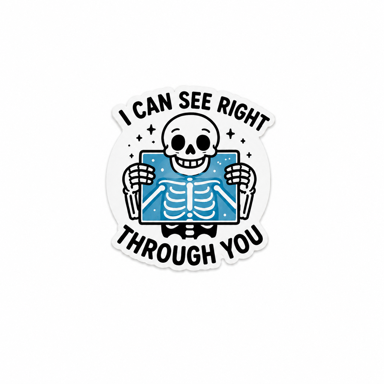 I Can See Right Through You | Plastic Add-On - BadgeSmith