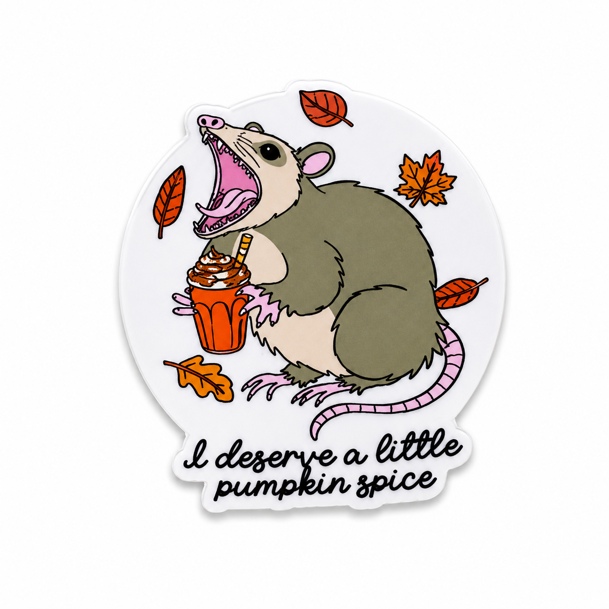 I Deserve a Little Pumpkin Spice | Plastic Add-On - BadgeSmith
