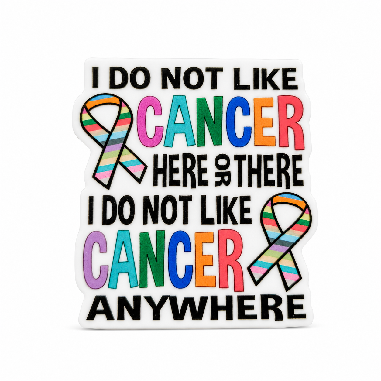 I Do Not Like Cancer | Plastic Add-On - BadgeSmith
