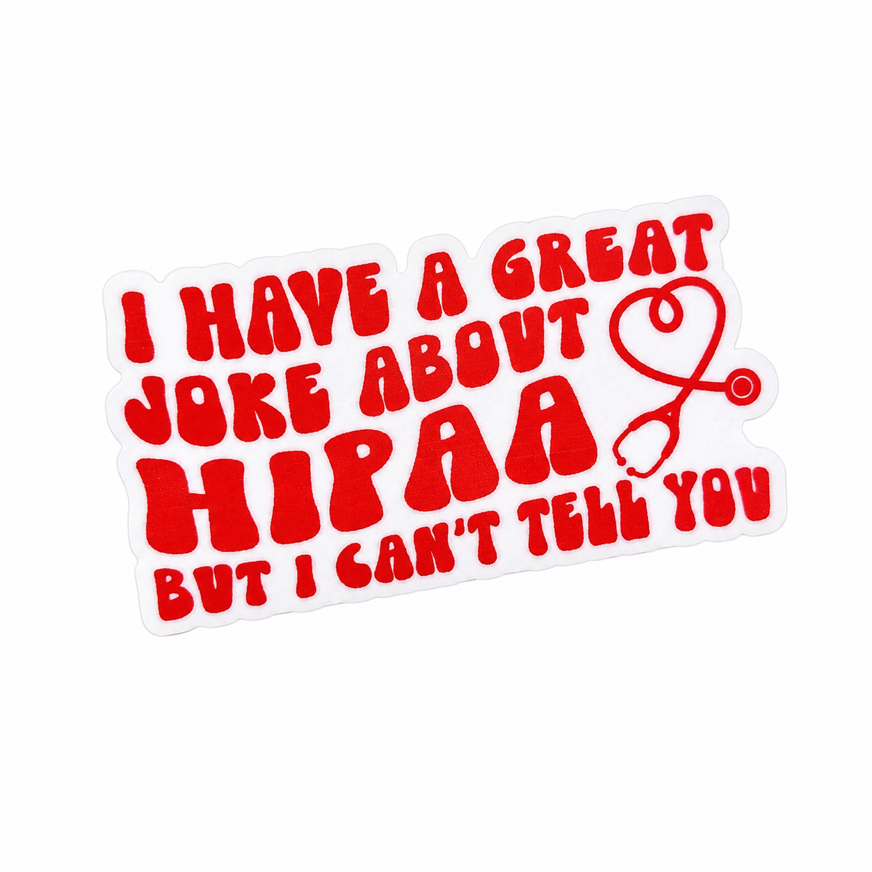 HIPAA Joke | Plastic Add-On - BadgeSmith