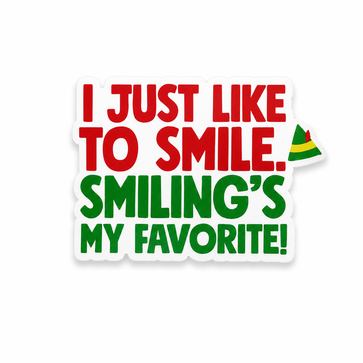 I Just Like to Smile | Plastic Add-On - BadgeSmith