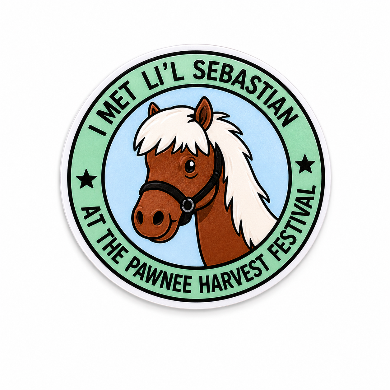 I Met Li’l Sebastian | Plastic Add-On - BadgeSmith