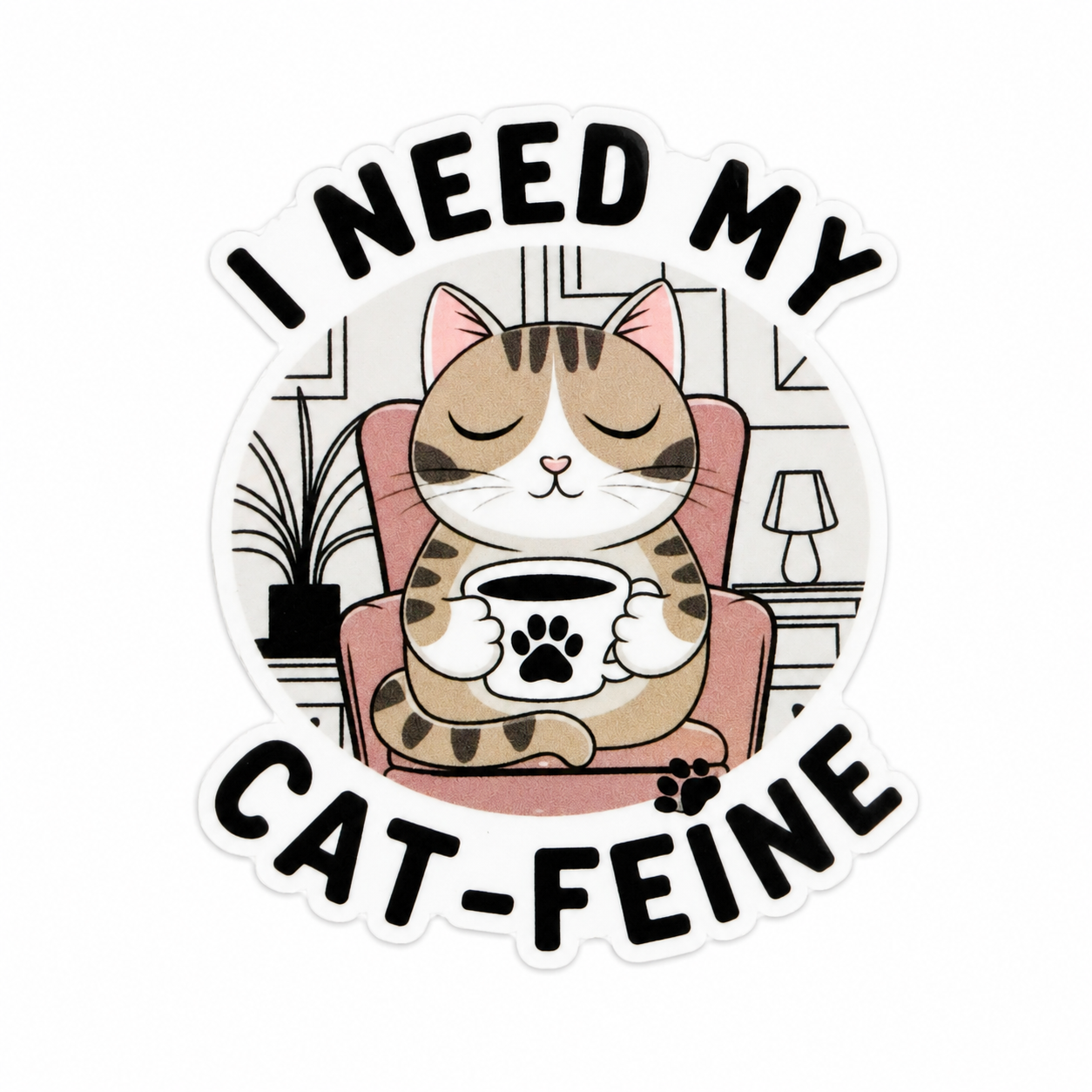 Need My Cat-Feine | Plastic Add-On - BadgeSmith