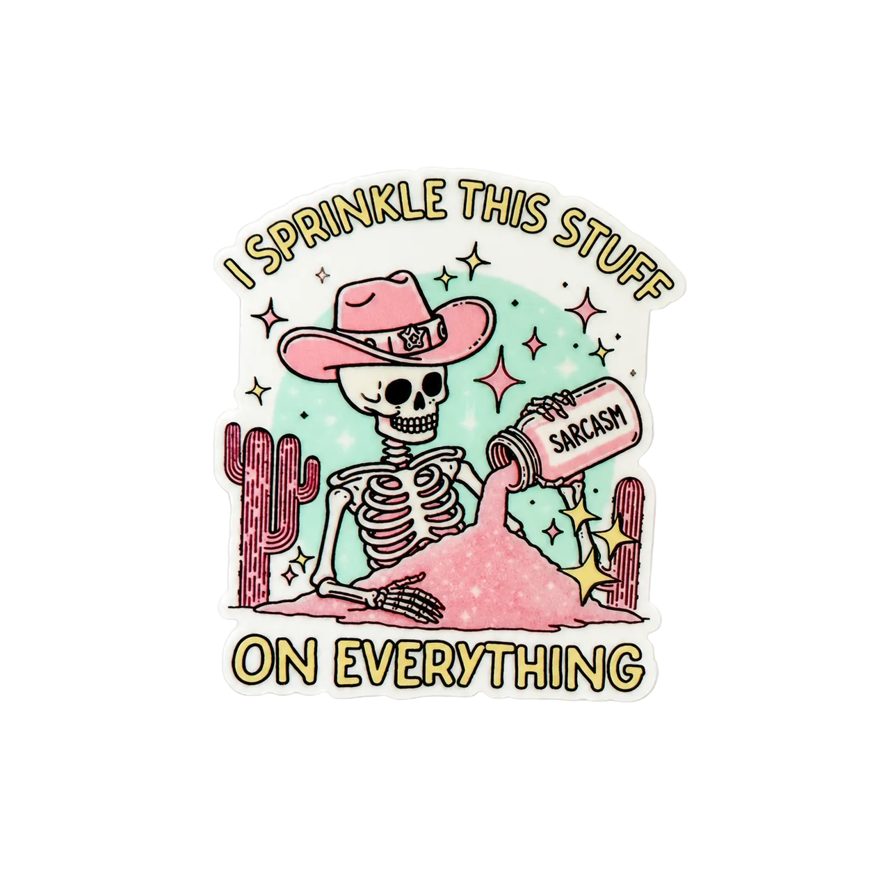 I Sprinkle This Stuff On Everything | Plastic Add-On - BadgeSmith