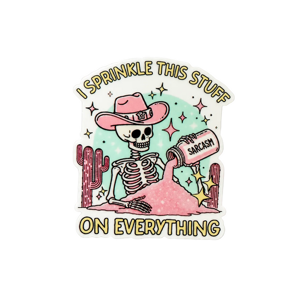 I Sprinkle This Stuff On Everything | Plastic Add-On - BadgeSmith