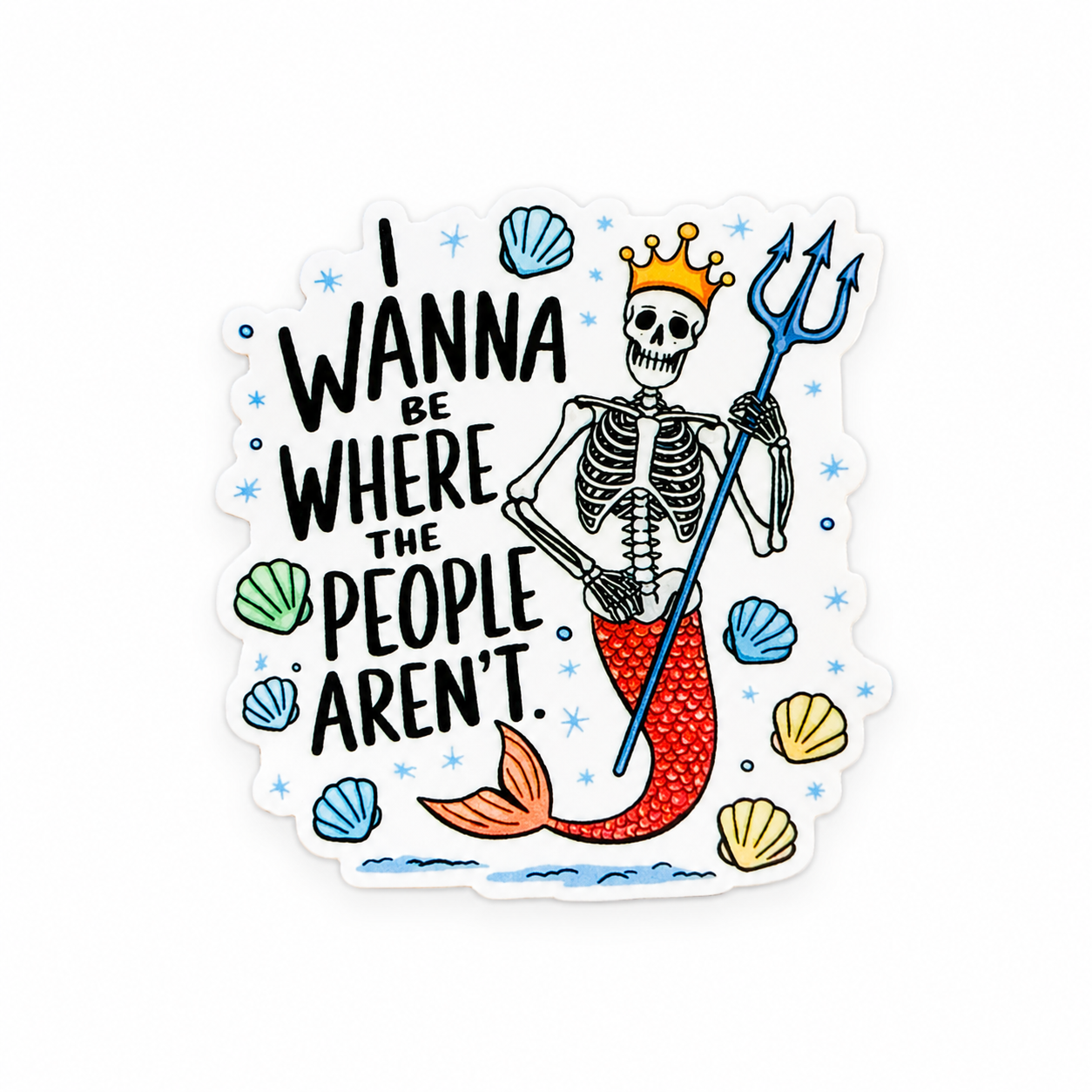 I Wanna Be Where the People Aren't | Plastic Add-On - BadgeSmith