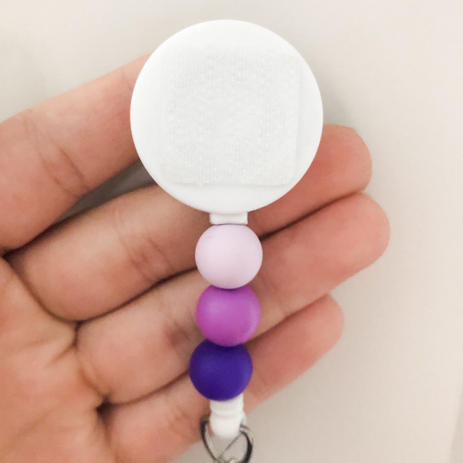Decorative PURPLE Interchangeable Badge Reel