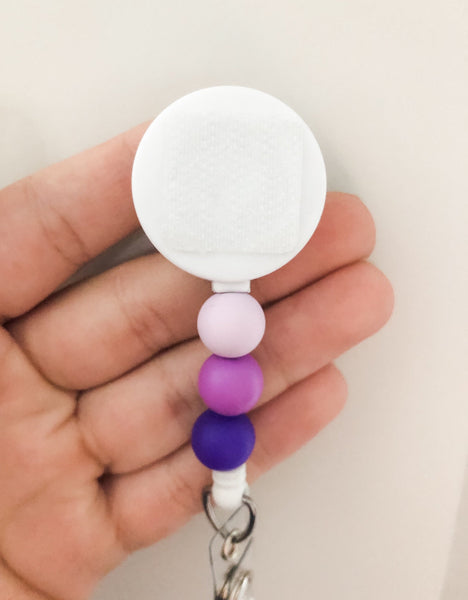 Decorative PURPLE Interchangeable Badge Reel - BadgeSmith