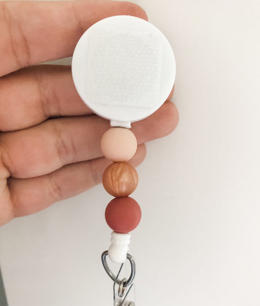 Decorative ROSE GOLD Interchangeable Badge Reel - BadgeSmith
