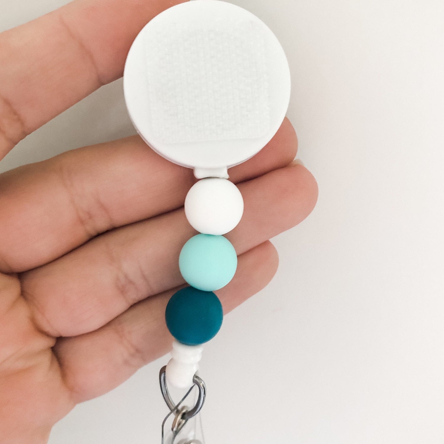 Decorative TEAL Interchangeable Badge Reel