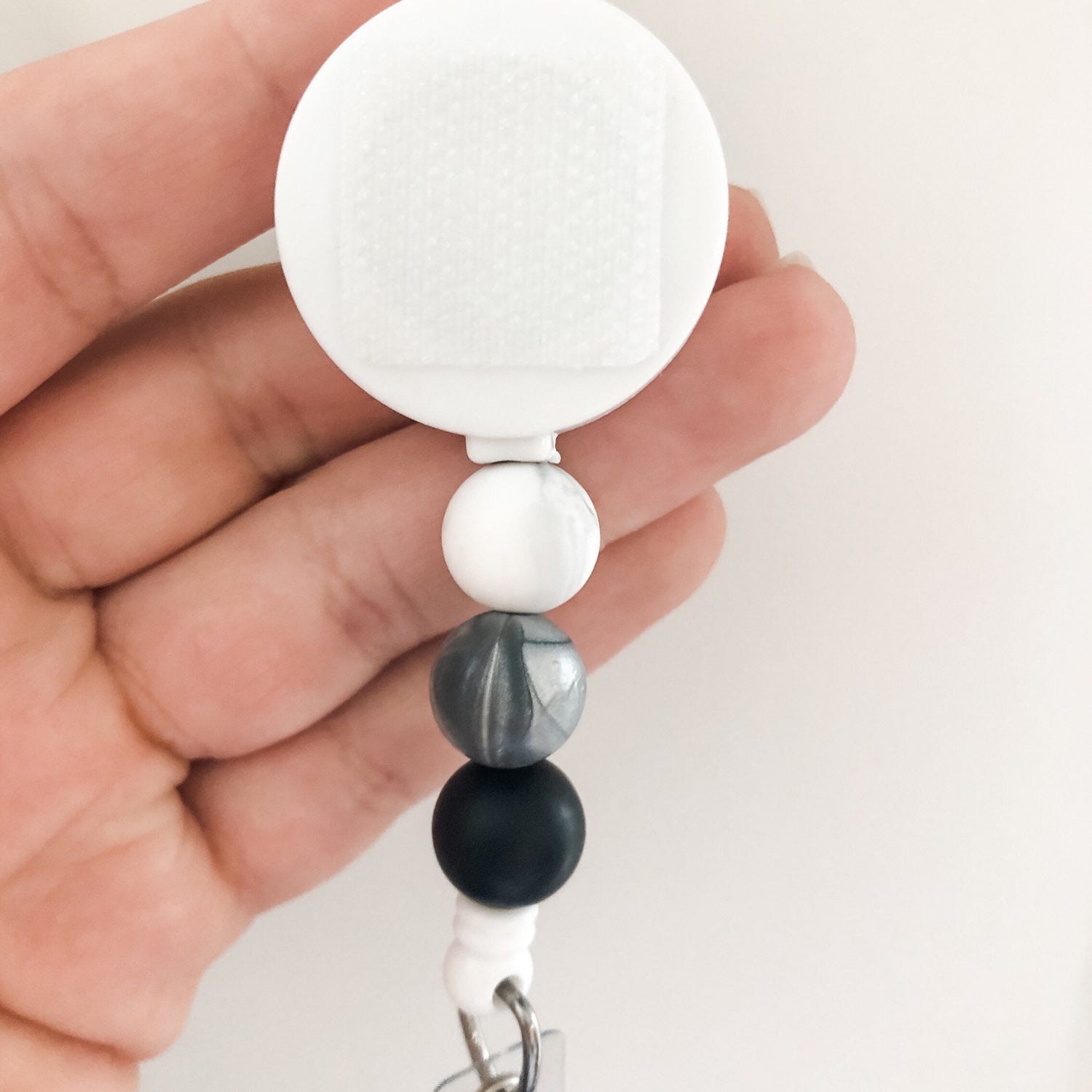 Decorative BLACK Interchangeable Badge Reel