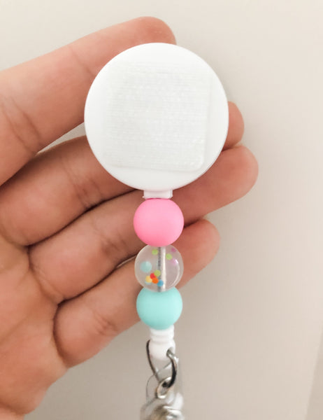 Decorative PARTY Interchangeable Badge Reel - BadgeSmith
