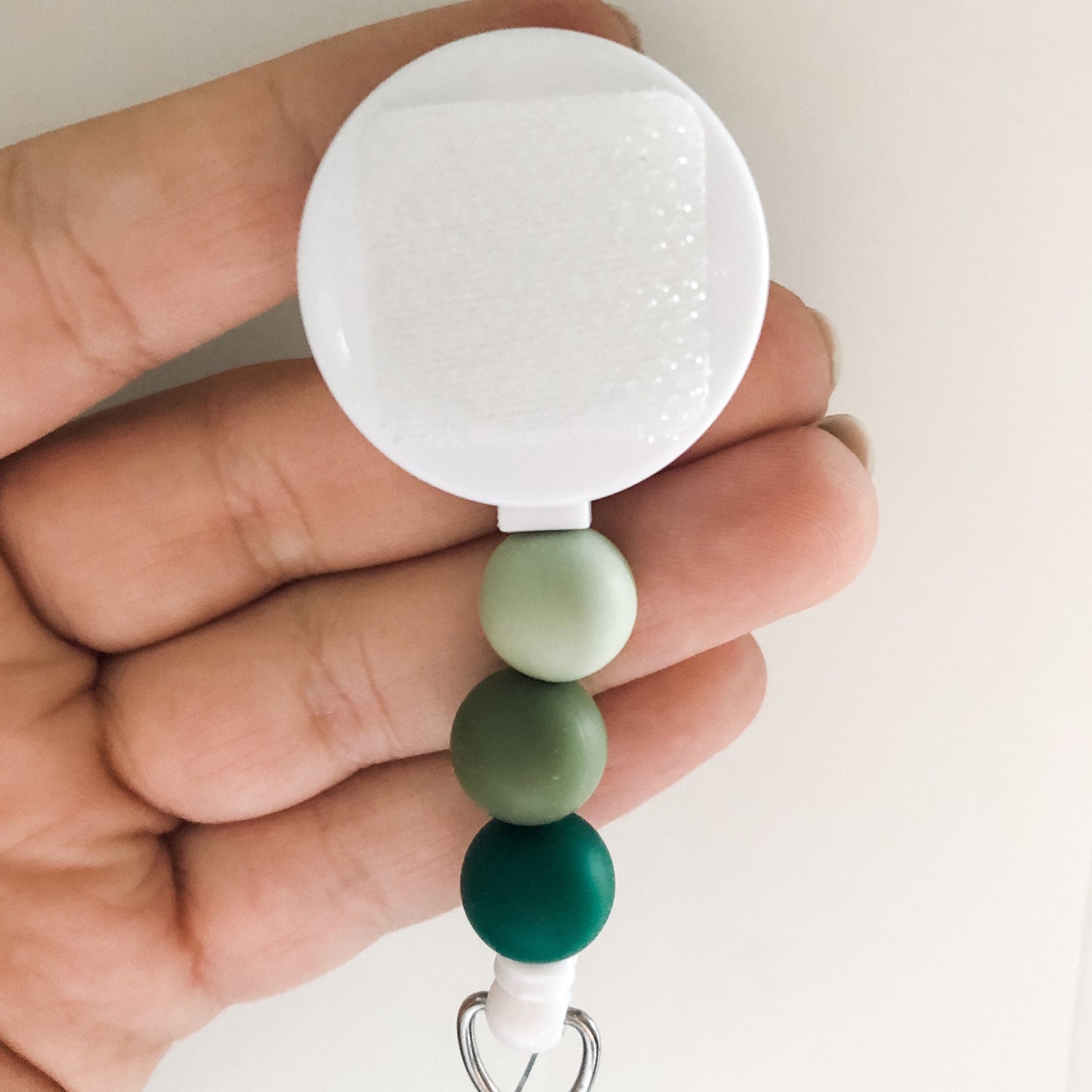 Decorative GREEN Interchangeable Badge Reel