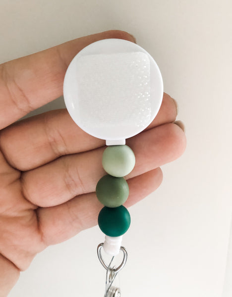Decorative GREEN Interchangeable Badge Reel - BadgeSmith