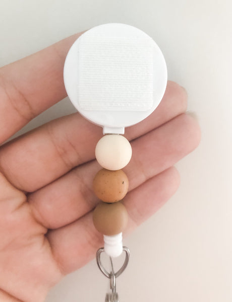 Decorative LATTE Interchangeable Badge Reel - BadgeSmith