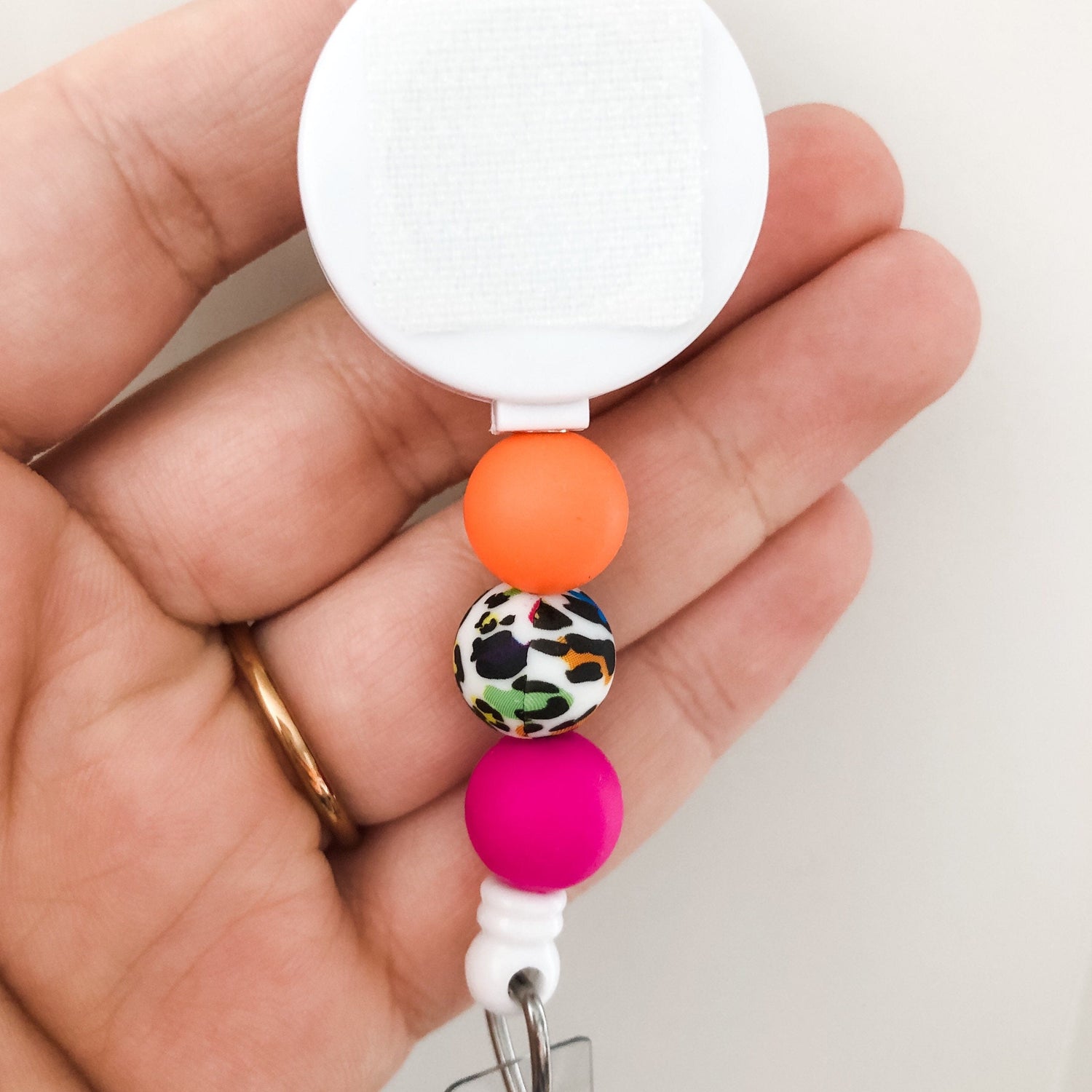 Decorative COLOR Cheetah Interchangeable Badge Reel