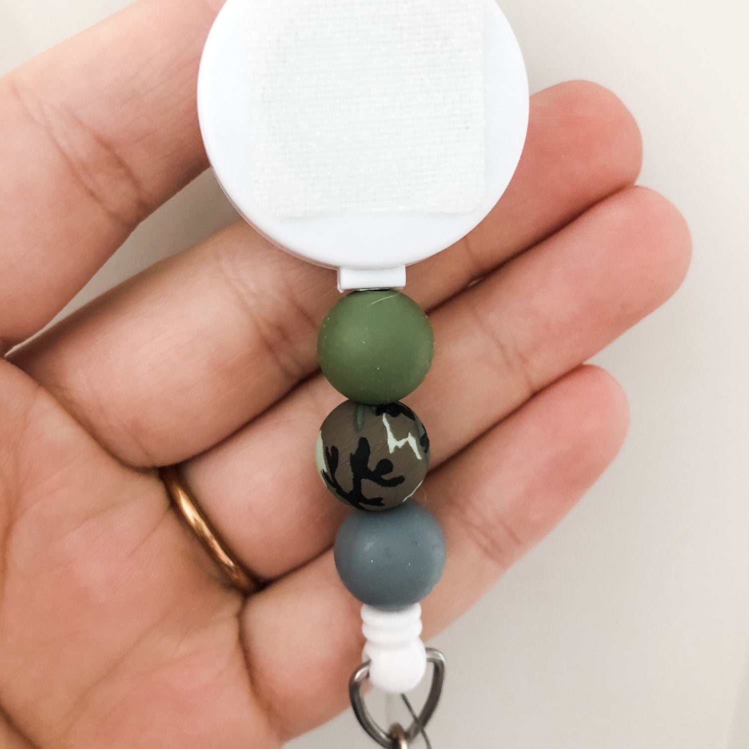 Decorative CAMO Interchangeable Badge Reel
