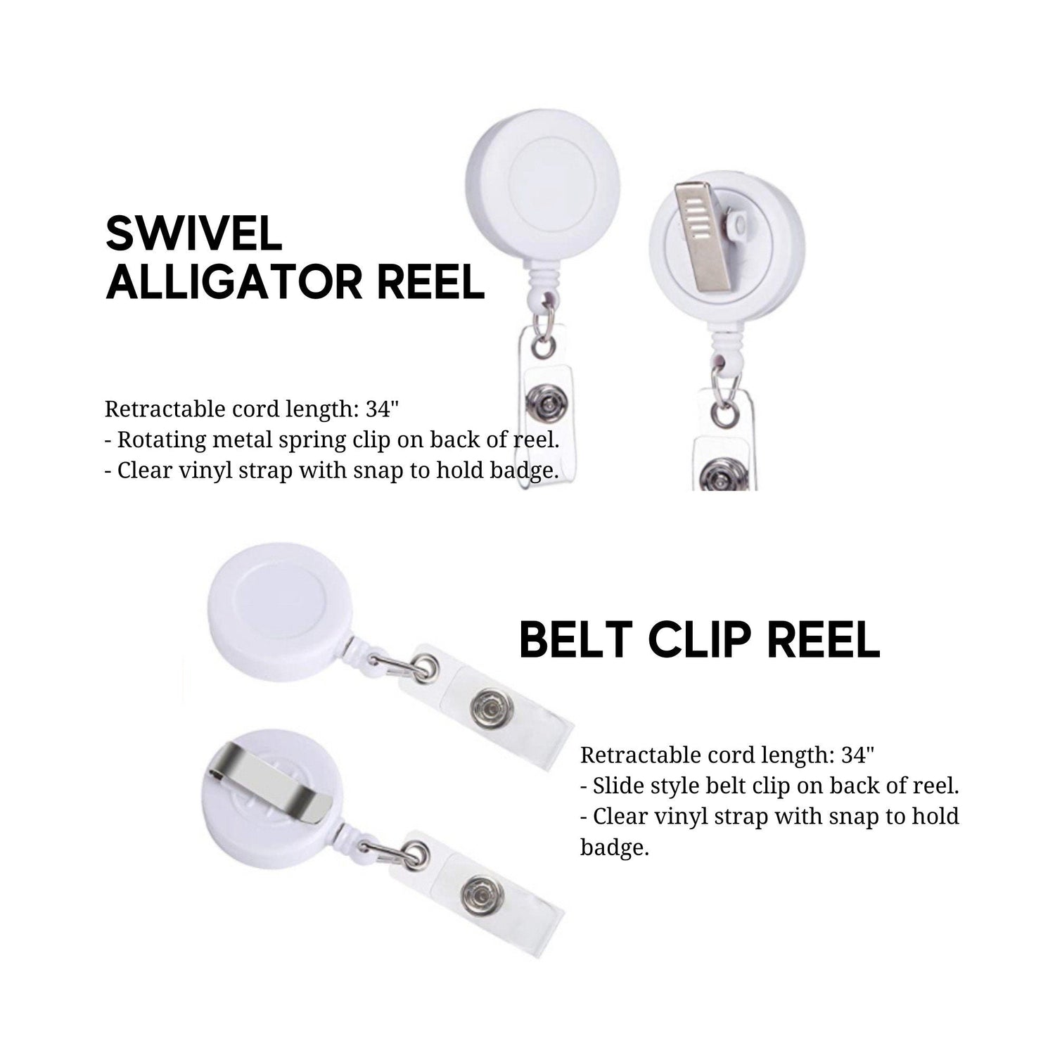 Confetti / Valentines Day / Fourth of July / Interchangeable Badge Reel