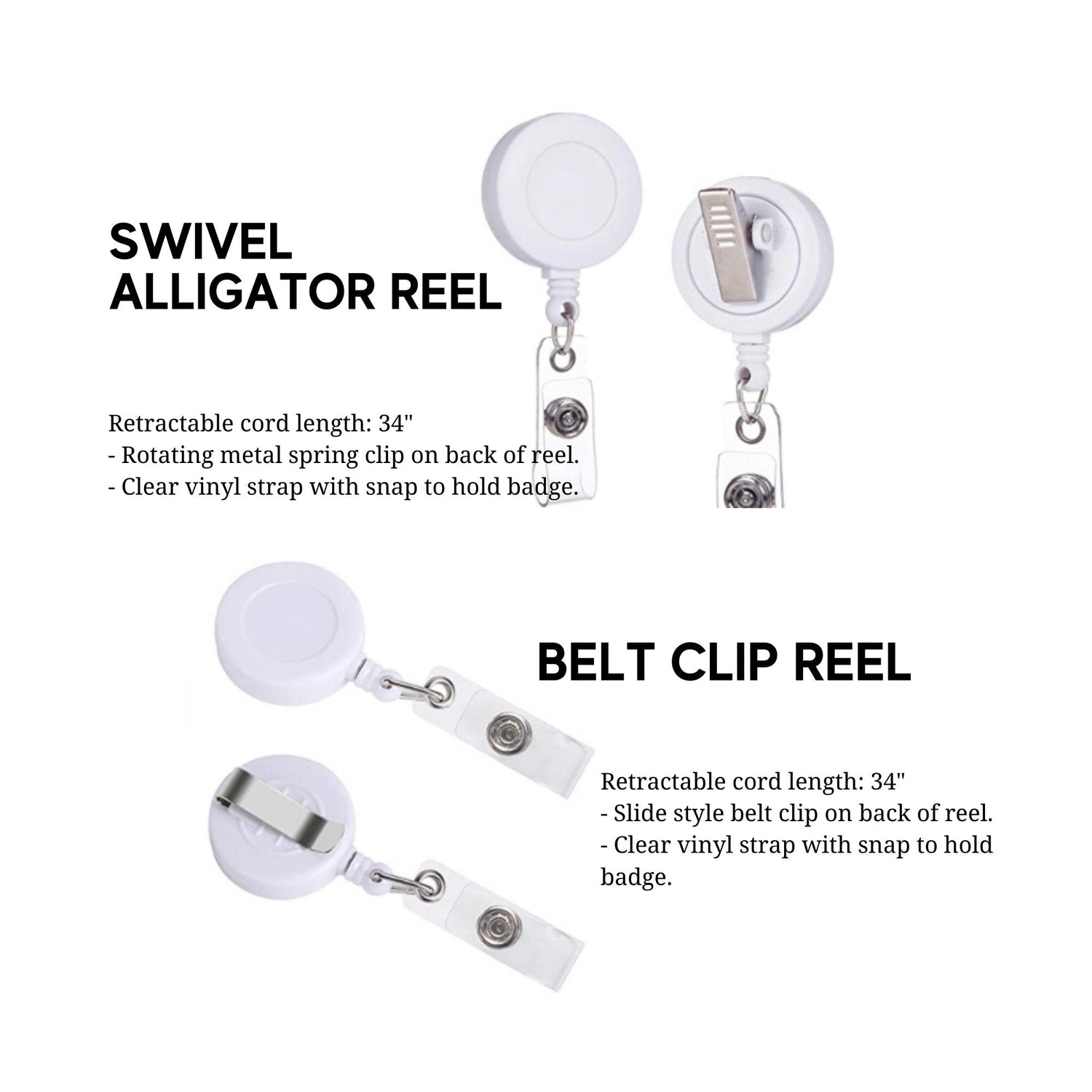 Pickleballer Interchangeable Badge Reel