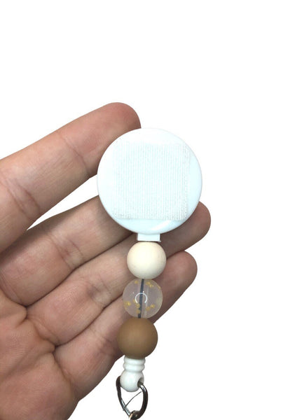 Decorative MINIMAL GOLD Interchangeable Badge Reel - BadgeSmith