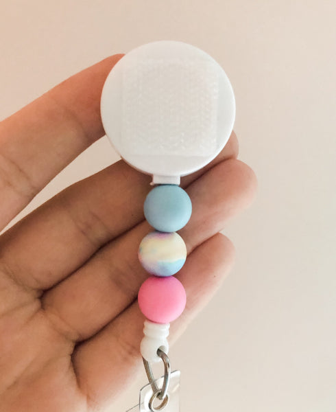 Decorative TIE DYE Interchangeable Badge Reel - BadgeSmith