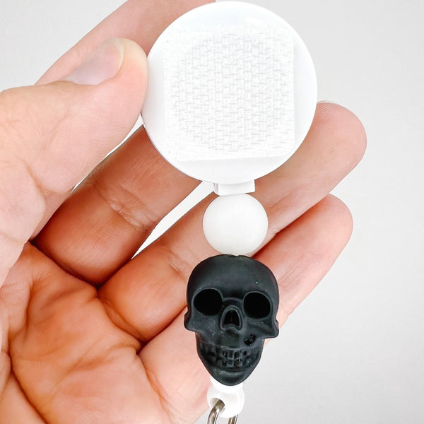 Glow + Skull Interchangeable Badge Reel - BadgeSmith