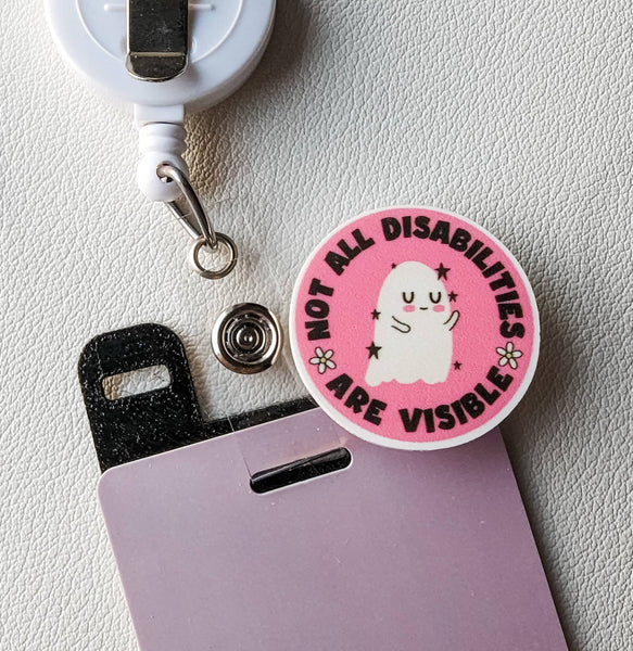 Badge Topper / CHARM COLLECTION - Not all Disabilities are Visible - Charm Only - BadgeSmith