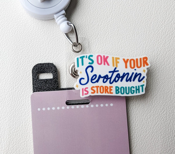 Badge Topper / CHARM COLLECTION - Mental Health Serotonin- Charm Only - BadgeSmith
