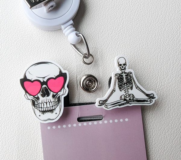 Badge Topper / CHARM COLLECTION - Radiology Skull - Charm Only - BadgeSmith