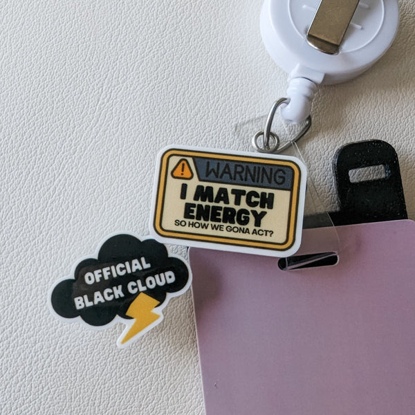Badge Topper / CHARM COLLECTION - Vibe Check - Charm Only - BadgeSmith