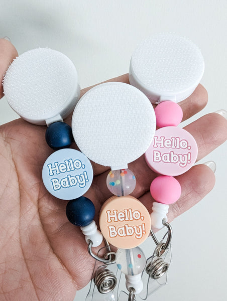 Hello Baby / Interchangeable Badge Reel - BadgeSmith