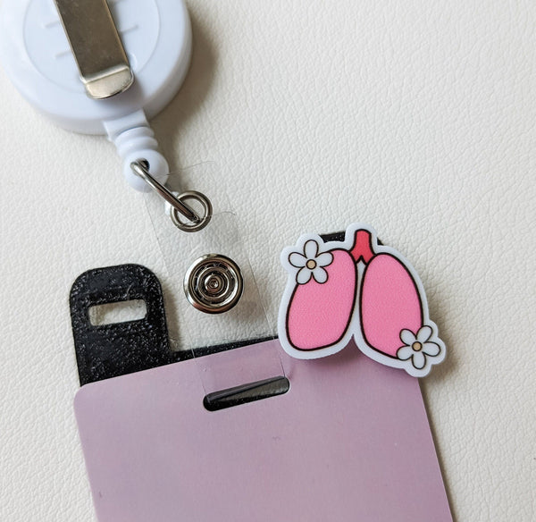 Badge Topper / CHARM COLLECTION - Lungs Respiratory - Charm Only - BadgeSmith