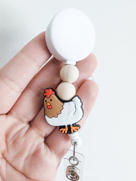 Chicken Interchangeable Badge Reel - BadgeSmith