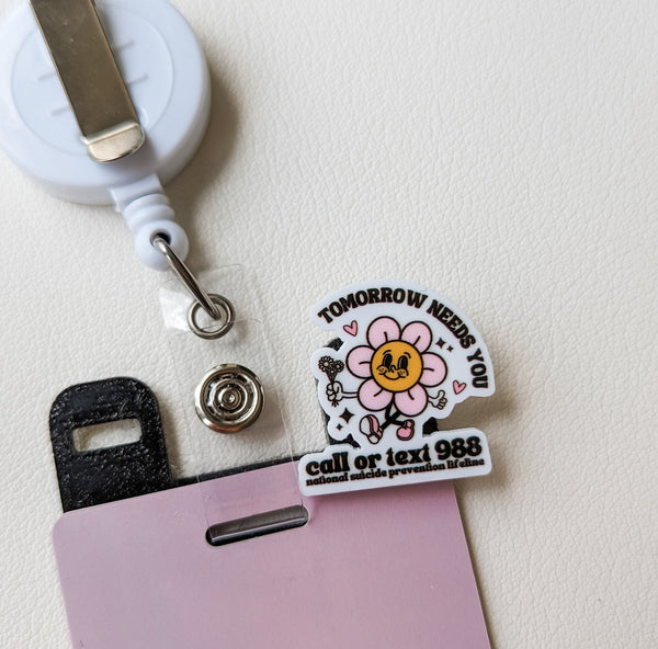Badge Topper / CHARM COLLECTION - Tomorrow Needs You - Charm Only - BadgeSmith