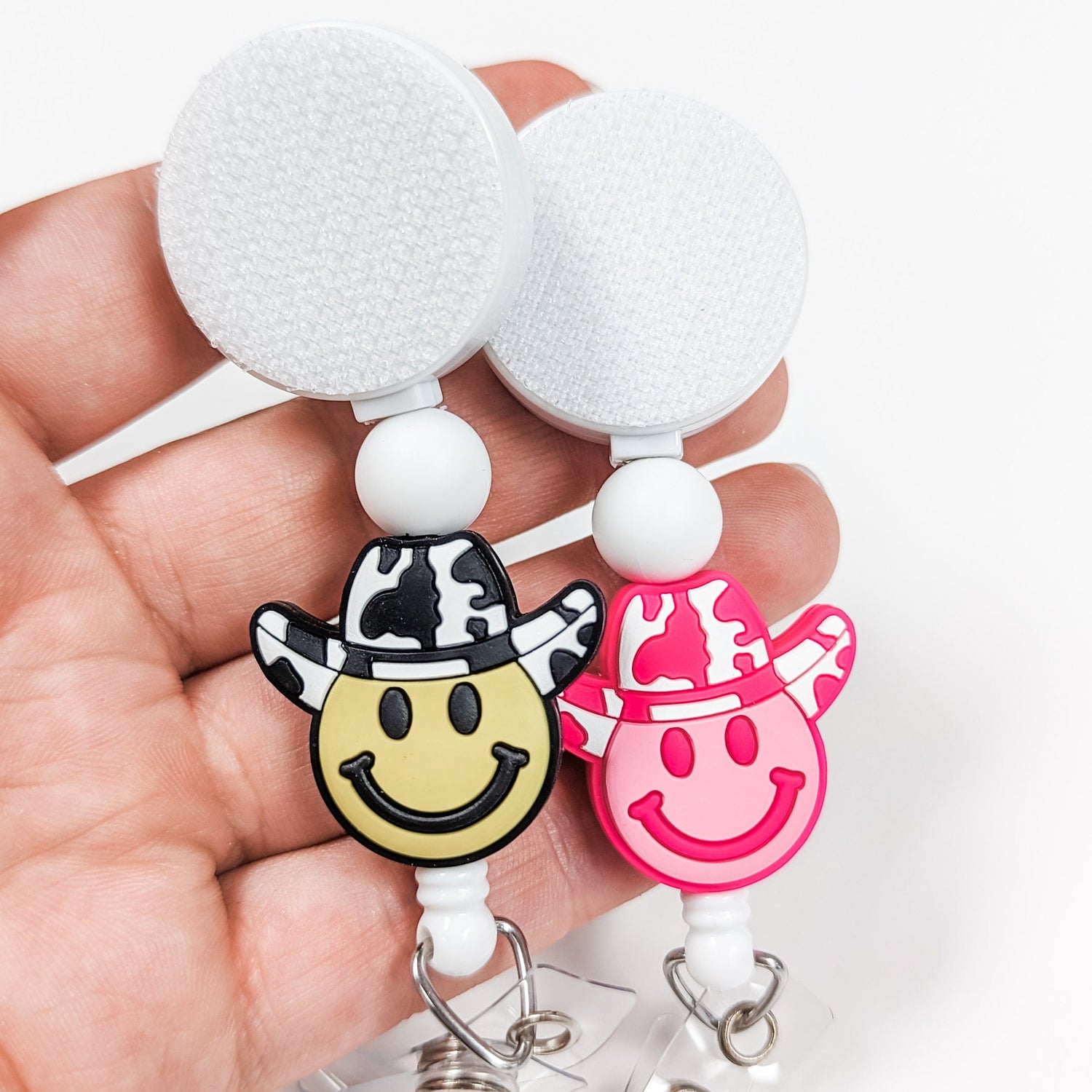 Howdy Smile Interchangeable Badge Reel