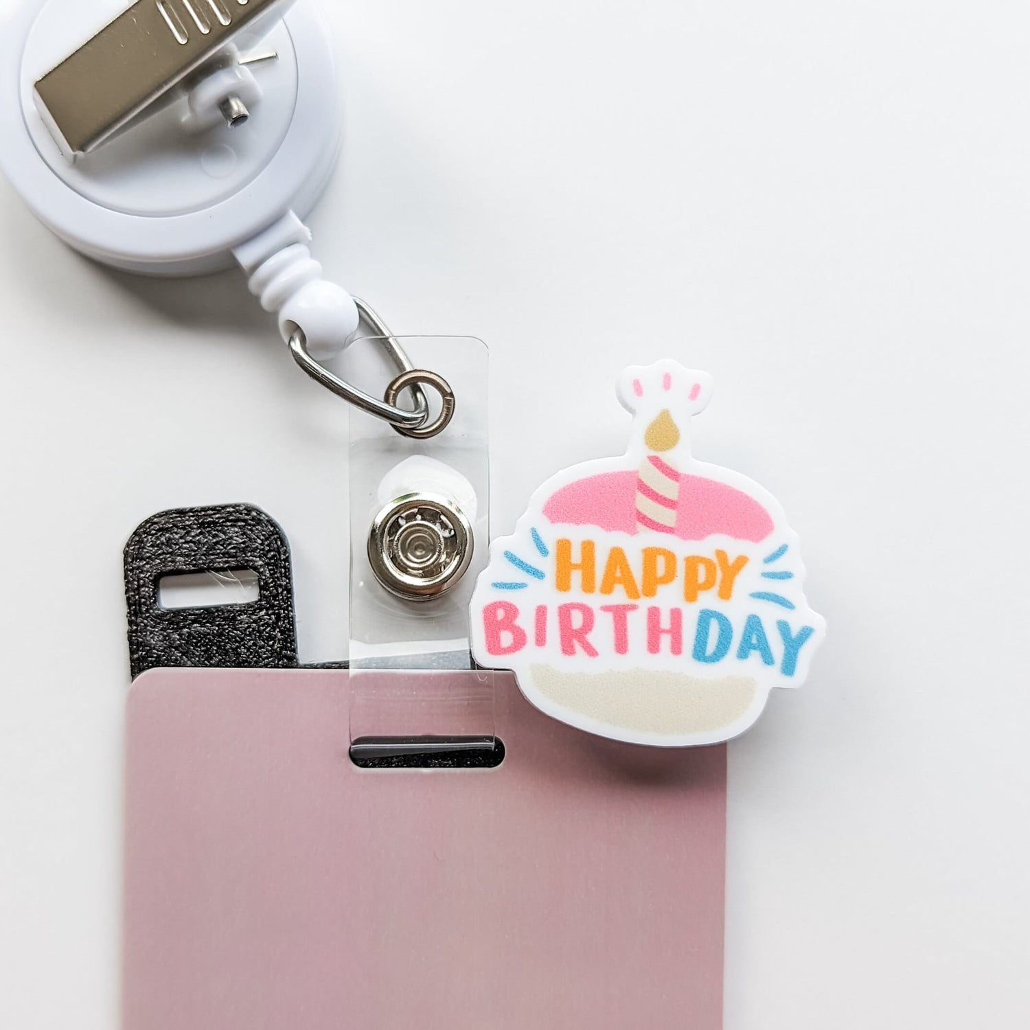 Badge Topper / CHARM COLLECTION - Happy Birthday - Charm Only